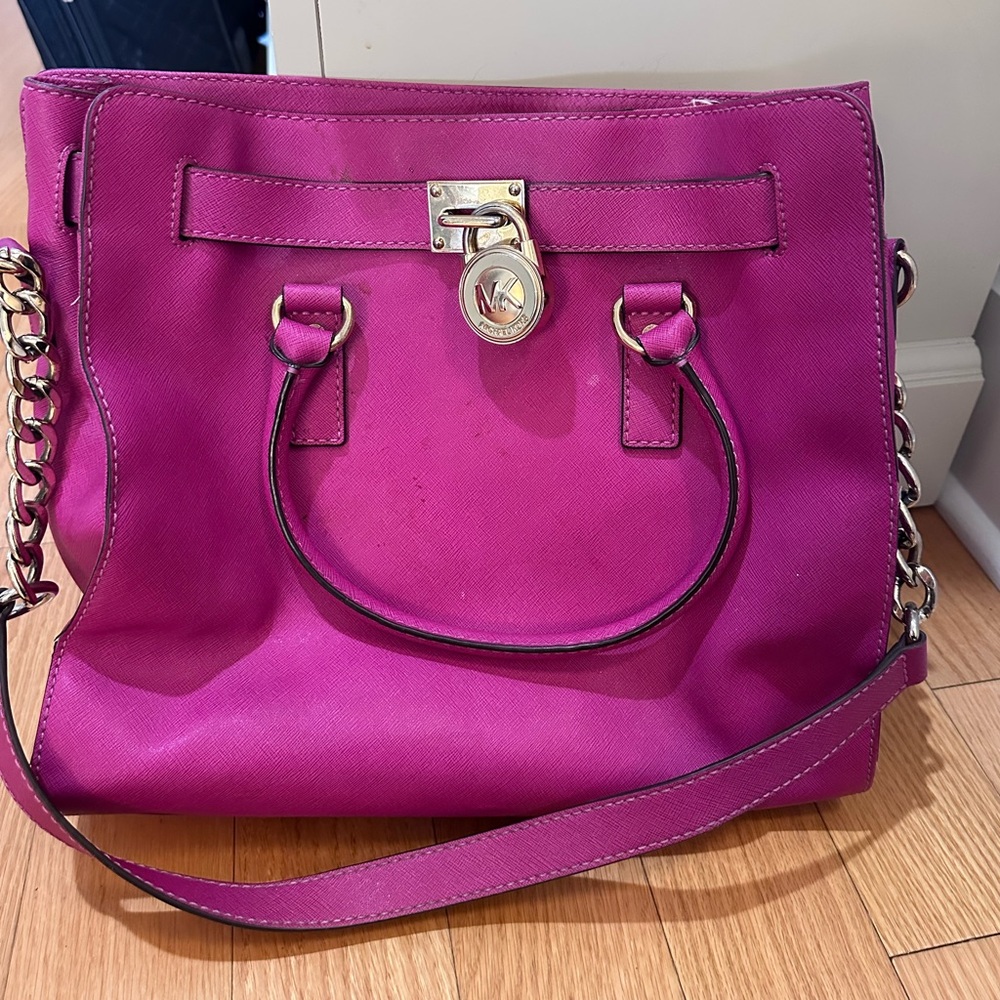 Authentic Michael Kors Pink Purse Shoulder Bag